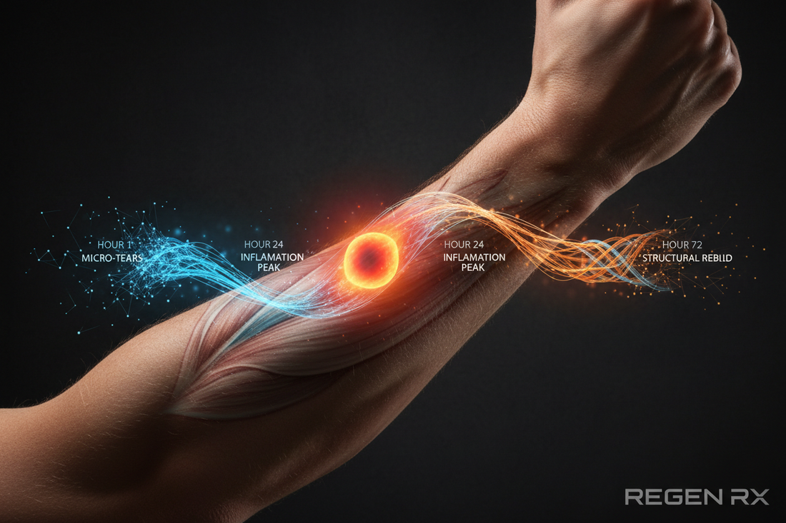 The Inflammatory Curve: A 72-Hour Timeline of Post-Exertion Tissue Recovery
