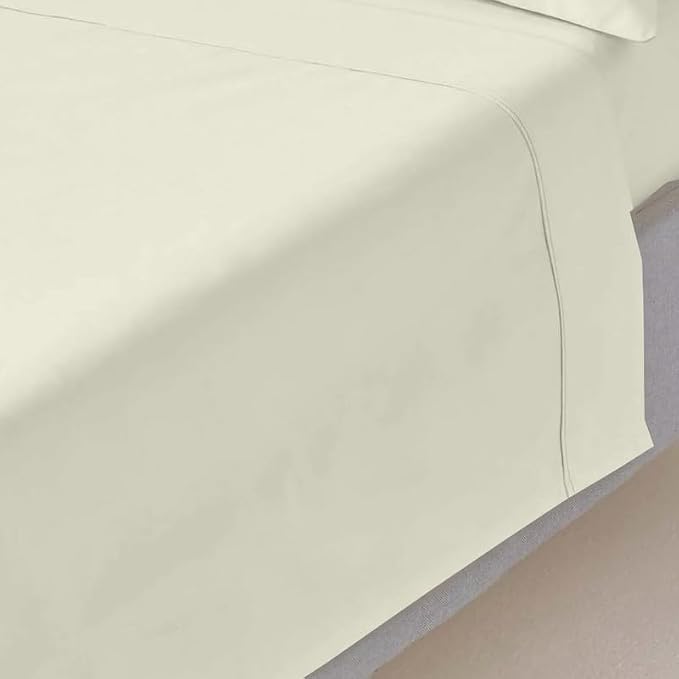 Mattress-Homes Oversized 100% Egyptian Cotton Top Sheet 1Pcs, Cool & Breathable by MattressHomes