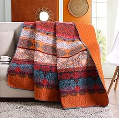 Exclusivo Mezcla 50"x 60" Quilted Throw Blanket- Microfiber Quilt Throw - Image 6