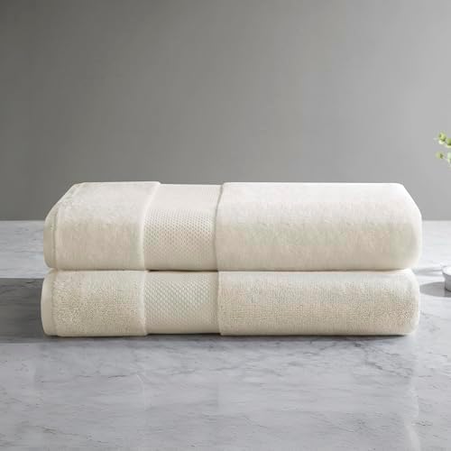 Madison Park Turkish Bath Towel Set 100% Cotton Bath Towel 600GSM Oversized - Image 2