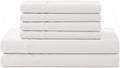 Linen Home 100% Cotton Percale Sheet Set, Full Size, Snow White, Deep Pocket by LINENHOME