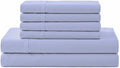 Linen Home 100% Cotton Percale Sheet Set, Full Size, Baby Blue, Deep Pocket by LINENHOME