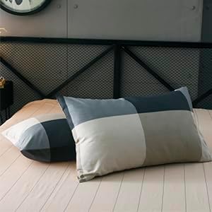 mixinni King Size Checkered Duvet Cover Set - Image 5