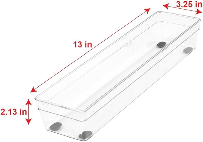Glad Plastic Drawer Storage Tray – Heavy Duty Organizer Bin - Image 3