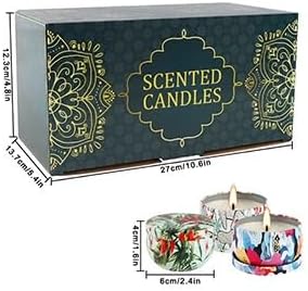 WPONSZU Set 24 Pack Scented Candles Gifts Soy Wax Travel Tin Jar Candles - Image 7
