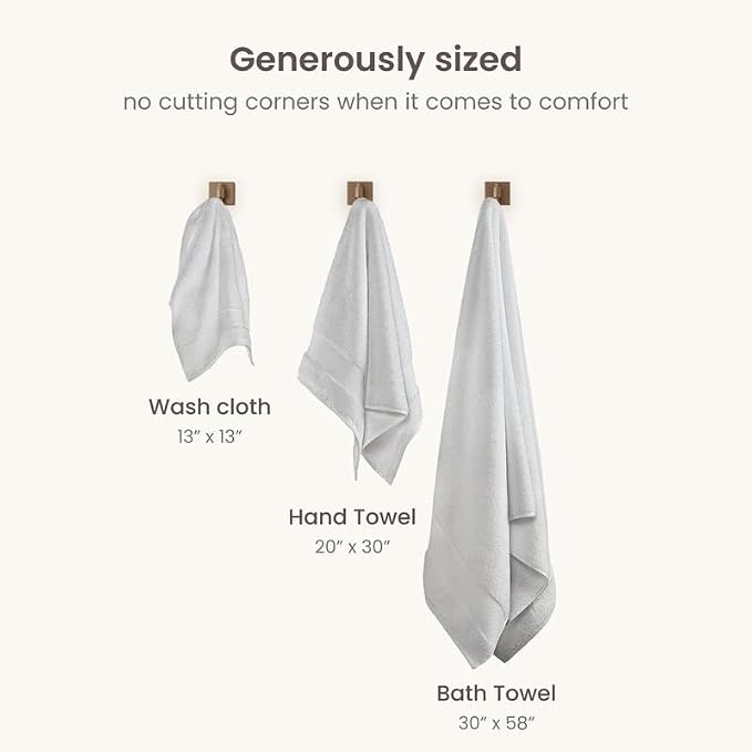 BIOWEAVES 100% Organic Cotton 700 GSM Luxury Bath Towels - Image 6