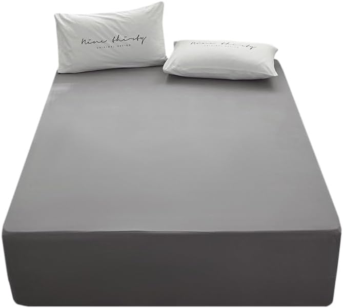 Bedding Queen Size Fitted Sheet Only- Bottom Matress Fitted Sheet-Fits 15inches by rushrushlulu