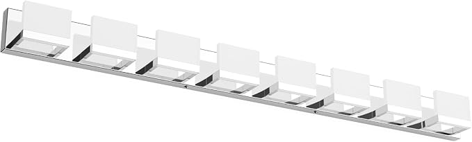 Tipace 8 Lights Modern LED Chrome Vanity Light by Tipace