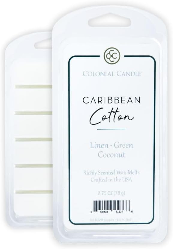 Colonial Candle Caribbean Cotton Scented Wax Melts, Wax Melt Warmer Cubes - Image 3