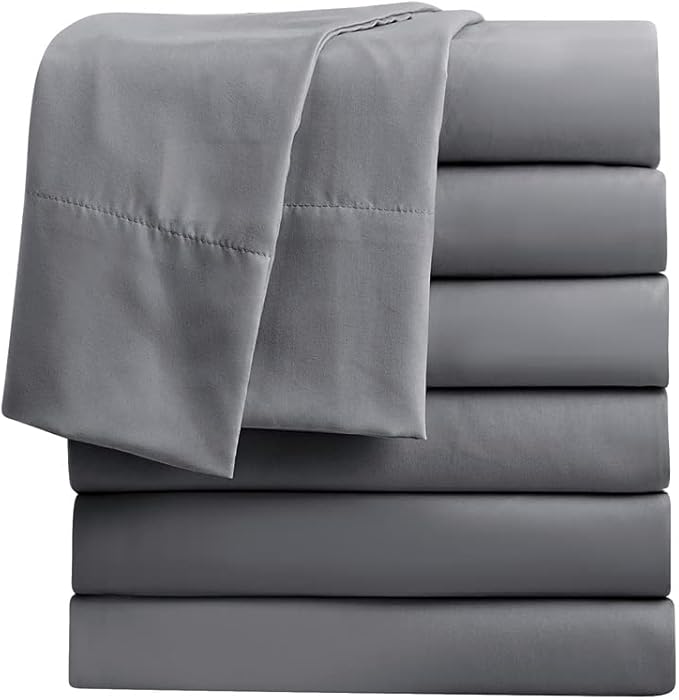FreshCulture Queen Flat Sheets Only, Soft Microfiber Bedding Sheets by FreshCulture