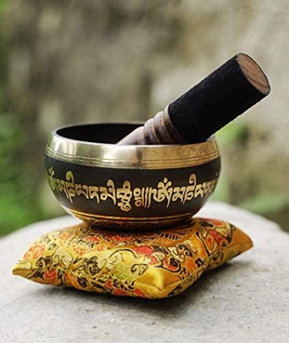 Tibetan Singing Bowl Set Bronze - Image 6