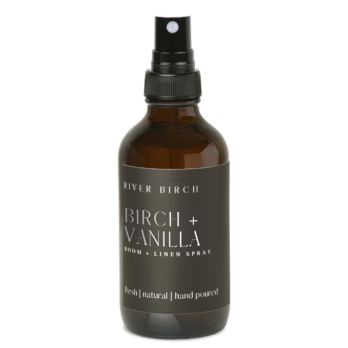 River Birch Birch + Vanilla Scented Linen and Room Spray | Home Fragrance | 4 by RiverBirch