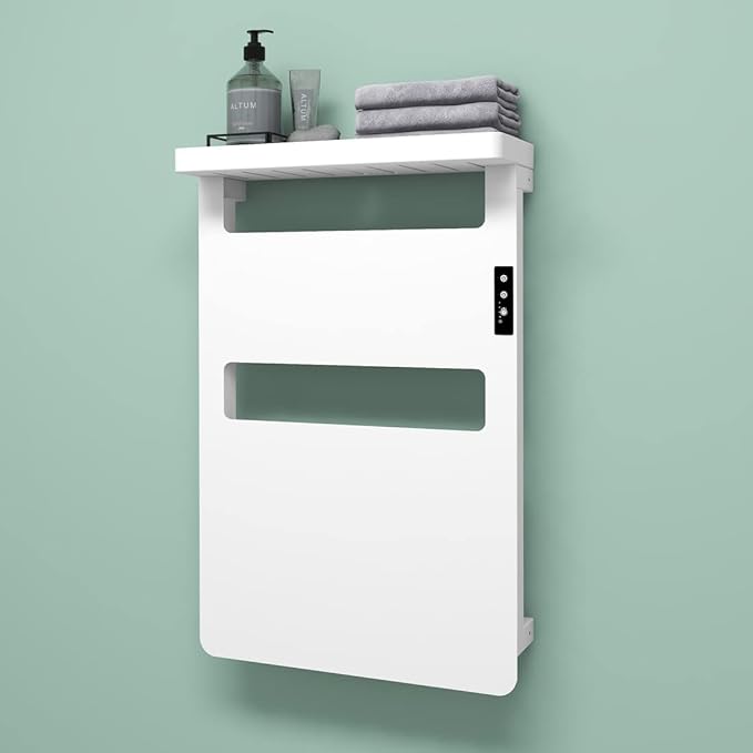 Towel Warmer with Timer for Bathroom, Towel Warmer Rack with Top Shelf by evokor