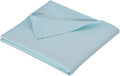 Queen Flat Sheet Only， 90x102Inch Light Blue by Hotella