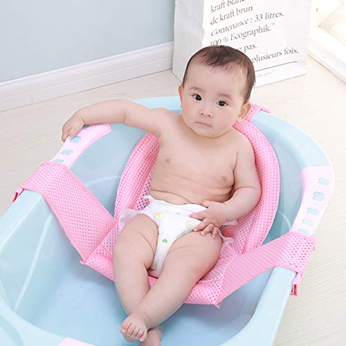 Breathable Mesh Newborn Baby Bath Mat Baby Tub Pillow Adjustable Non-Slip Bath - Image 3
