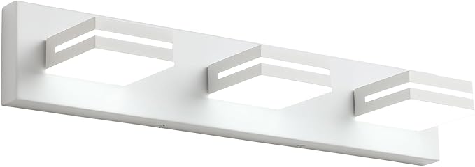 SineRise LED Modern Bathroom Vanity Light Fixtures, Matte White Modern Acrylic by SINERISELIGHTING