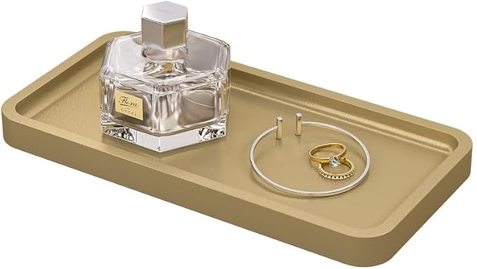Weenson Gold Bathroom Vanity Tray by Weenson
