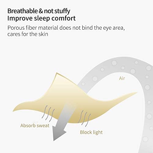 PERFECTSIGHT Sleep Eye Masks, Cute Plush Sleep Eye Cover Lightweight Adjustable - Image 4