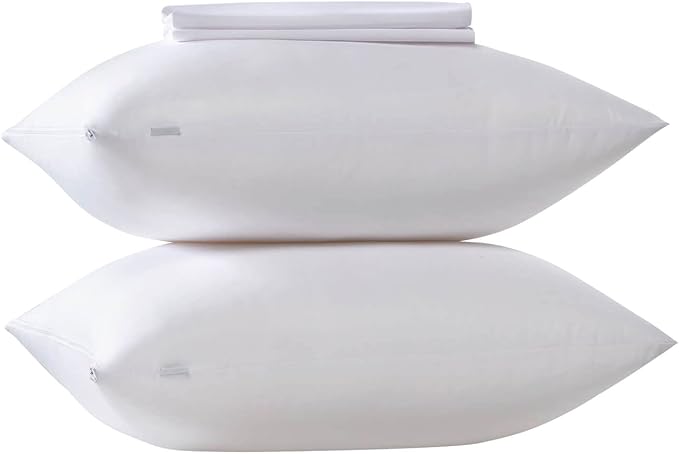 4 Pack Cooling Bamboo Viscose Feather Proof Pillow Protectors - Image 3