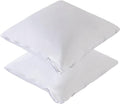 Feather Proof Pillow Protectors 24x24 Pack of 2 Waterproof Soft Bamboo Viscose by Kingnex