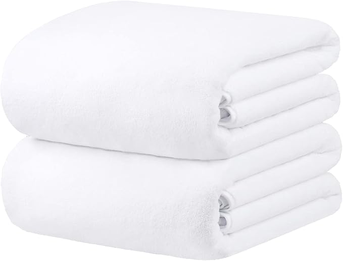 JML Bath Sheet Towel Set, 2 Pack, Large Bath Towels by JML