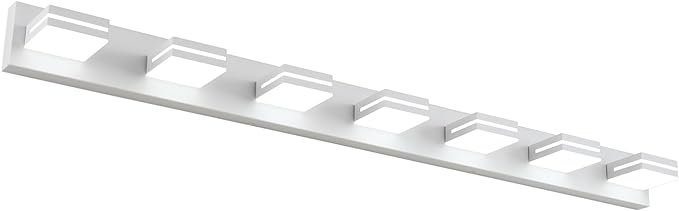 SineRise LED Modern Bathroom Vanity Light Fixtures, Matte White Modern Acrylic by SINERISELIGHTING