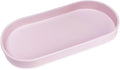 Pink Small Tray, Oval Tray for Kitchen Counter, Bathtub Bathroom Vanity Items by VCREATC-VCREATEFORCUSTOMER