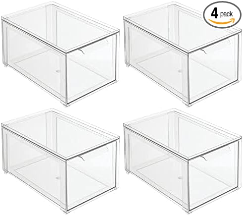 mDesign Plastic Stackable Bathroom Storage by mDesign