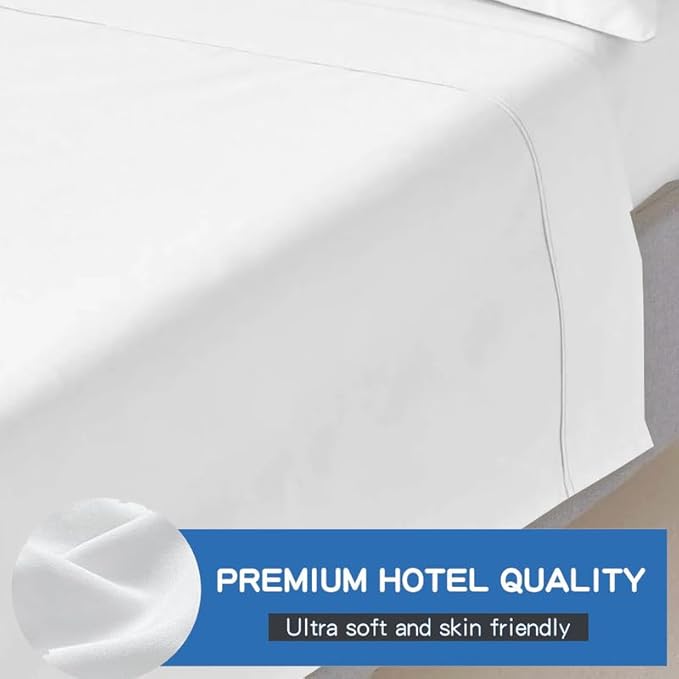Mattress-Homes RV King Flat Sheets 100% Egyptian Cotton Top Sheet 1Pcs - Image 6