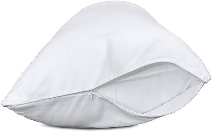Precoco Pillow Cases Standard Size Set of 2 | 100% Cotton White Pillowcases by Precoco