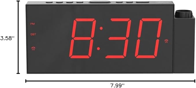 Mesqool Projection Alarm Clock, Digital Clock - Image 10