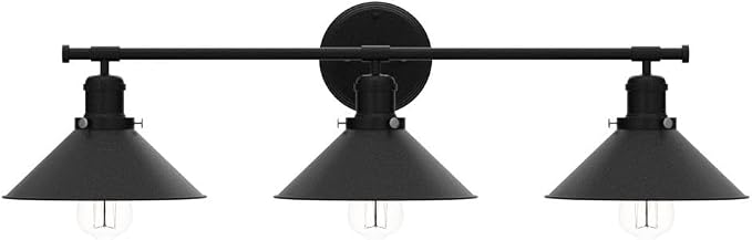 32" Upgrade Black Bathroom Light Fixture, 3-Light Vanity Lights - Image 4
