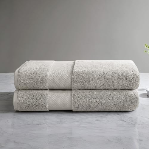 Madison Park Turkish Bath Towel Set 100% Cotton Bath Towel 600GSM Oversized - Image 2