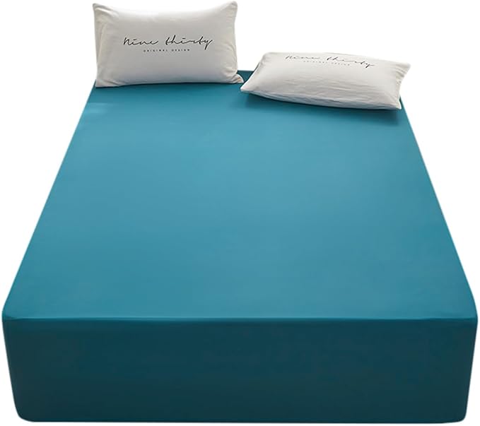 Bedding Queen Size Fitted Sheet Only- Bottom Matress Fitted Sheet-Fits 15inches by rushrushlulu