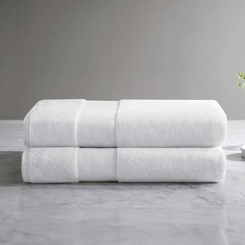 Madison Park Turkish Bath Towel Set 100% Cotton Bath Towel 600GSM Oversized - Image 2