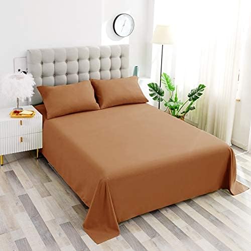 Sfoothome Mocha Fitted Sheet, 14 Inch Deep Pocket, Microfiber Sheets, Twin Size - Image 3