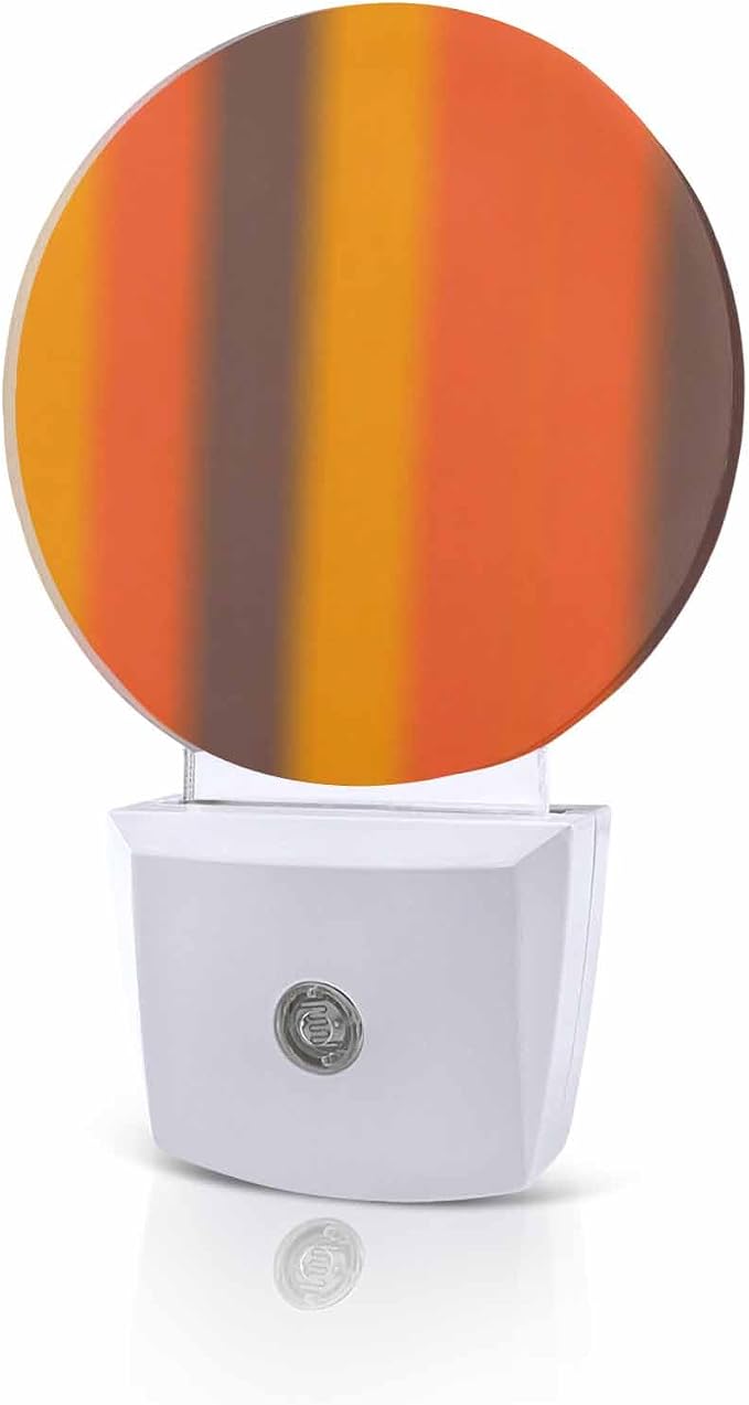 Night Lights Auto Sensor Burnt Orange Yellow Night Light Gradient Color Stripe by Home+L6
