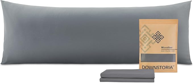 DOWNSTORIA Body Pillow Pillowcase, Ultra Soft Microfiber Long Pillow Cover by DOWNSTORIA