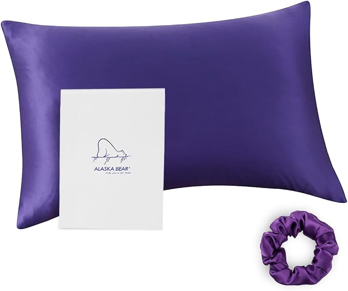 ALASKA BEAR Silk Pillowcase 100 Percent Mulberry Silk by ALASKABEAR