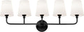 Bathroom Light Fixtures, 5 Light Matte Black Vanity Lights by Metwet