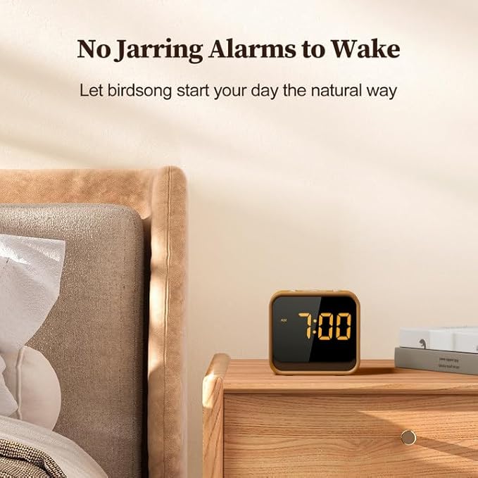 Housbay Wooden Sound Machine Alarm Clock - Image 3