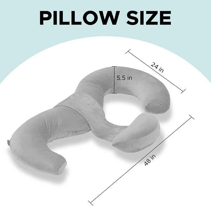 Pregnancy Pillows for Sleeping, E Shaped Maternity Pillow for Pregnant Women - Image 8