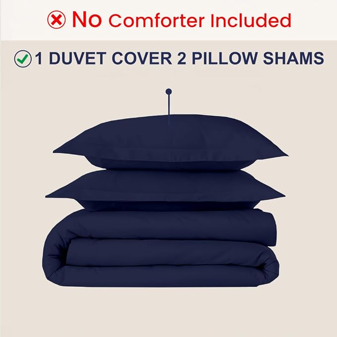 Kotton Culture 3 Pc Duvet Cover King Size Set-100% Egyptian Cotton 600 Thread - Image 2