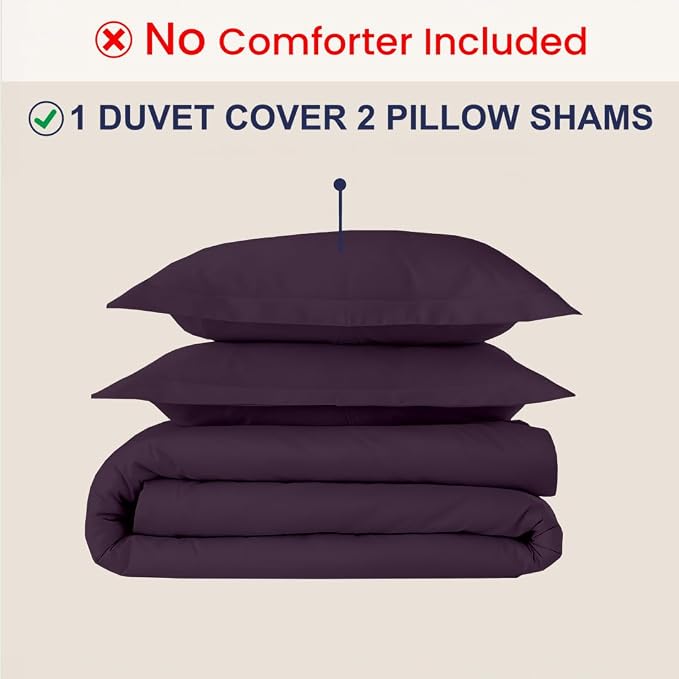 Kotton Culture 3 Pc Duvet Cover Queen Size/Full Size Set-100% Egyptian Cotton - Image 2