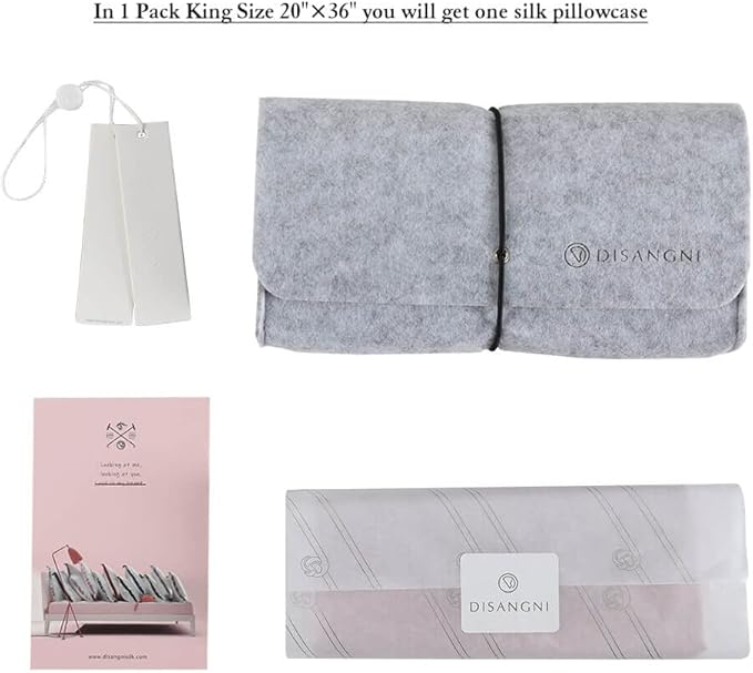DISANGNI 100% Natural Mulberry Silk Pillow case - Image 3