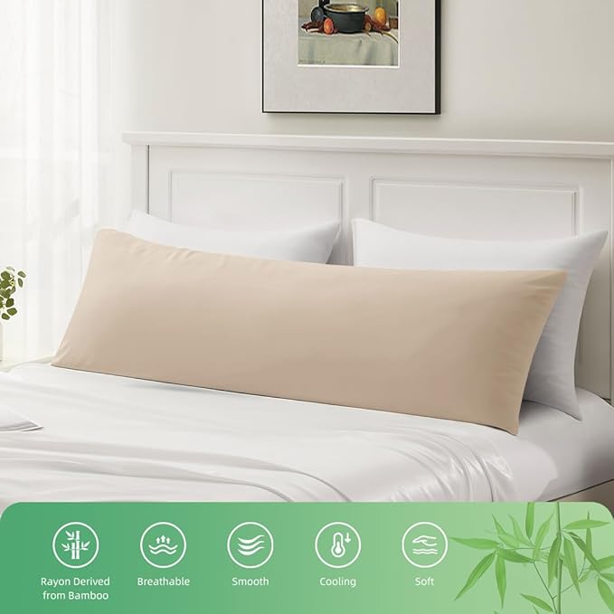 Body Pillowcase, Cooling Viscose from Bamboo Pillow Cover - Image 5