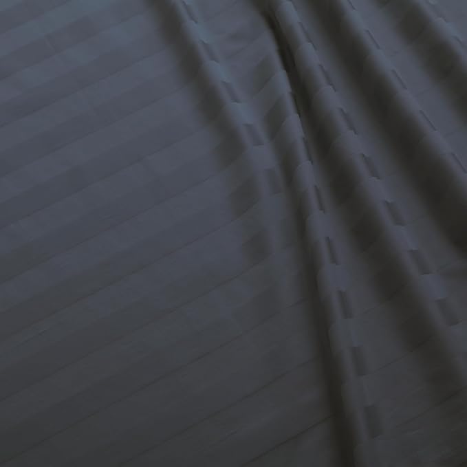 Flat Sheet Only Twin Size, 400 TC 100% Egyptian Cotton Flat Sheet Striped - Image 3