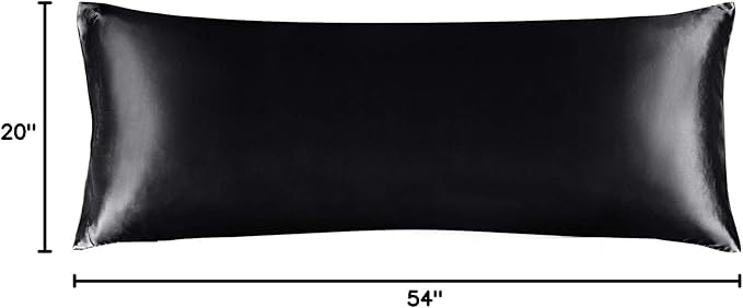 BEDELITE Satin Body Pillow Cover, Super Soft and Cooling Body Pillow Pillowcase - Image 9