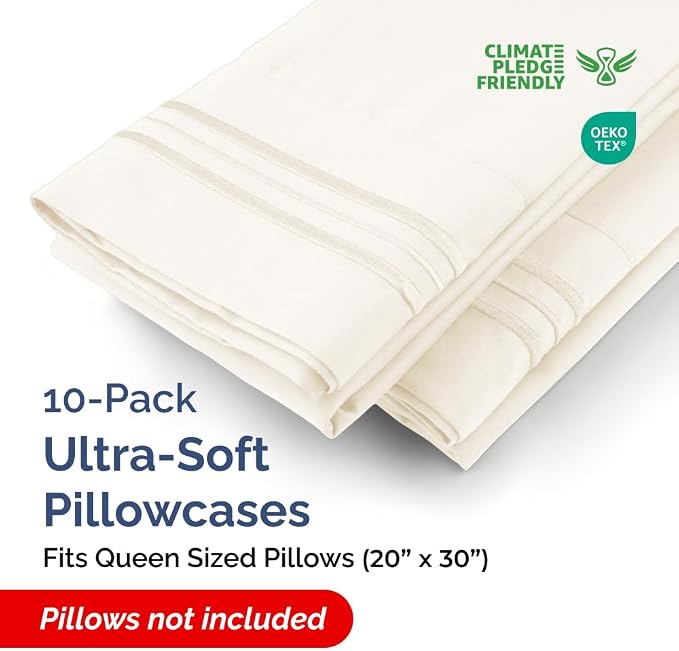 Queen Pillow Cases Set of 10 - Image 2