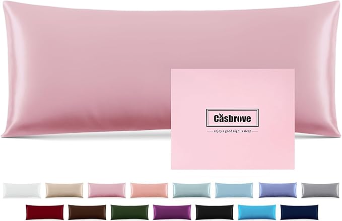 Silk Body Pillow Cover Pillow Pillowcase Soft Body Pillow Cover Pillow Case by Casbrove